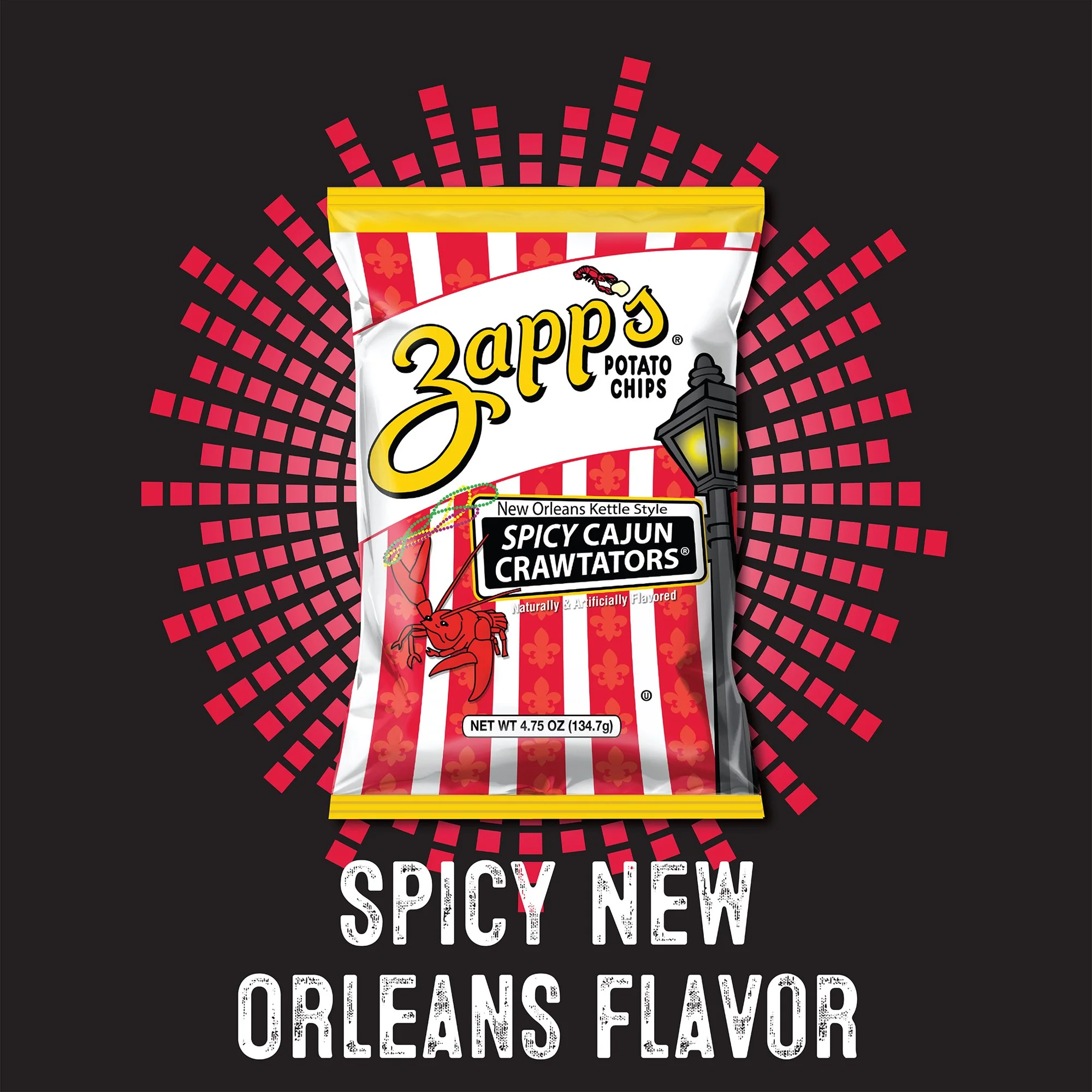 Zapp's Kettle Potato Chips Spicy Cajun Crawtators - Image 5