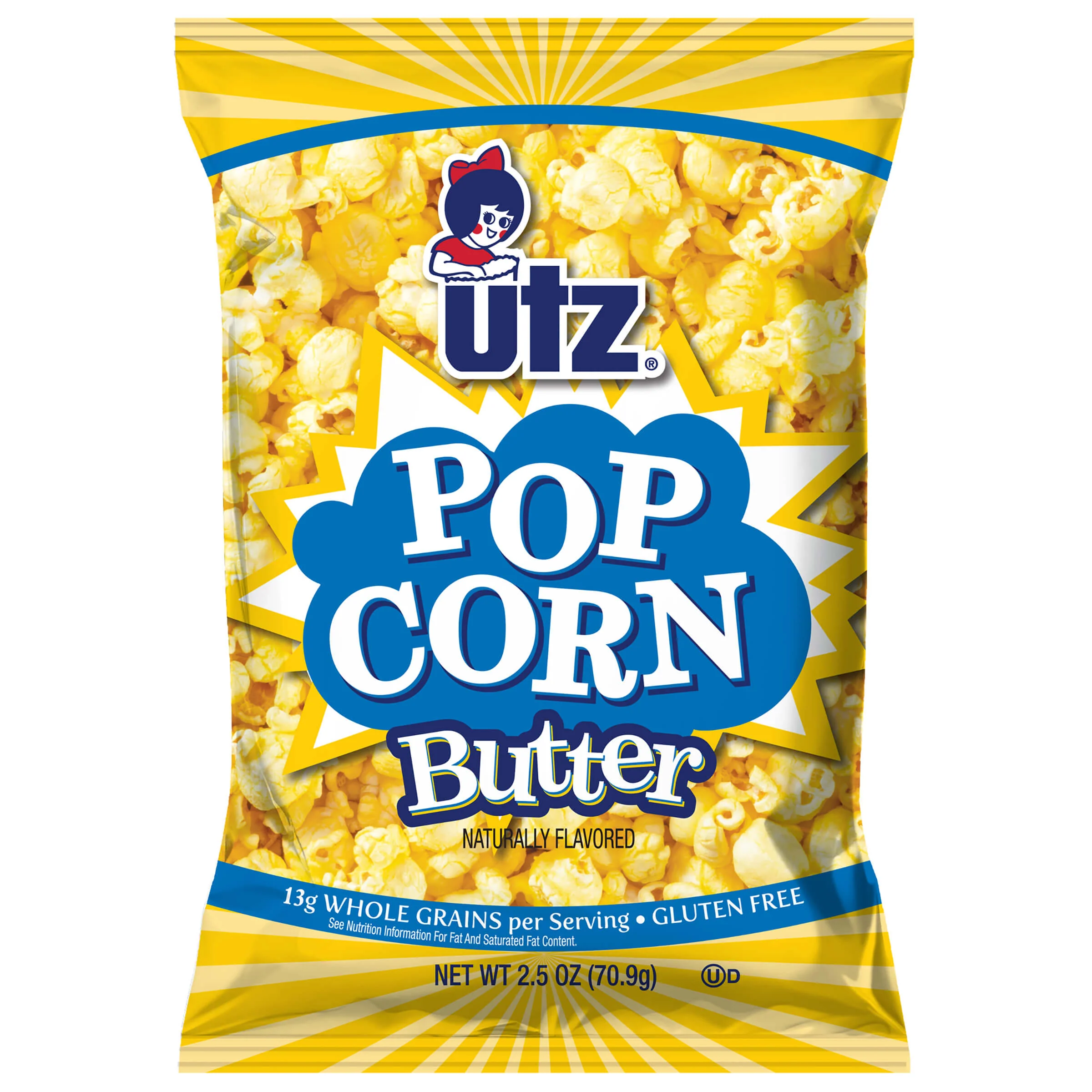 Utz Butter Popcorn, 2.5 oz Bag