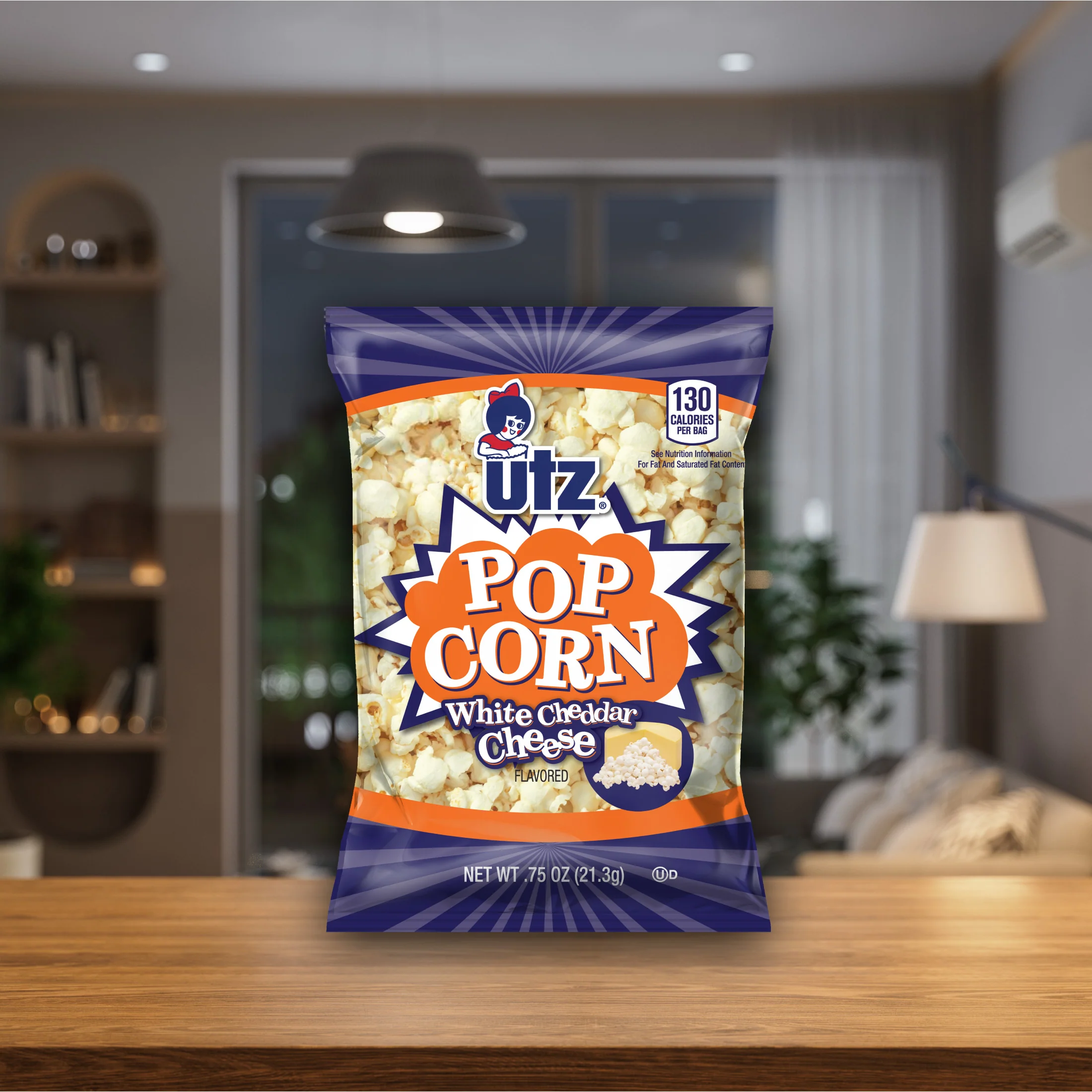 Utz White Cheddar Popcorn, 2.5 oz Bag - Image 2