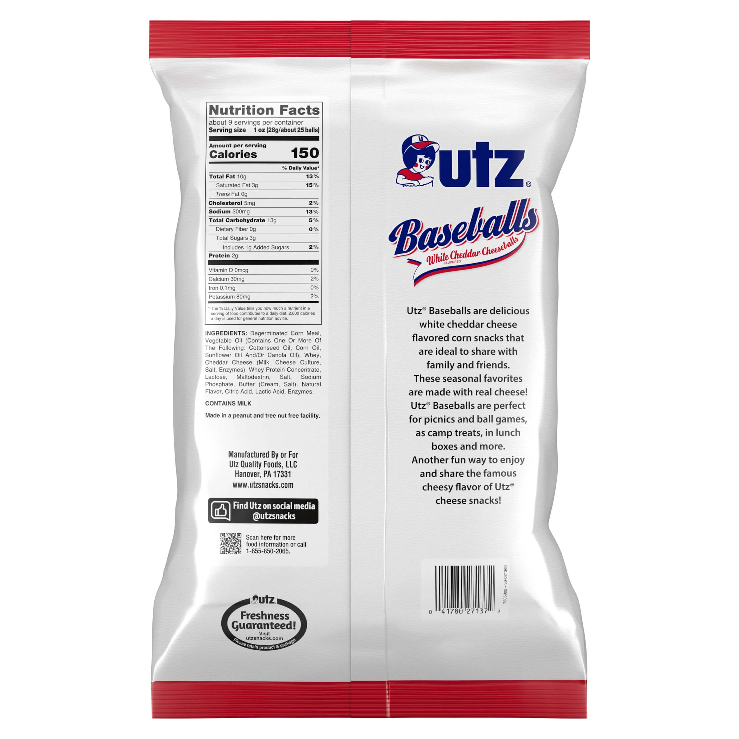 Utz White Cheddar Cheese Baseballs - Image 5