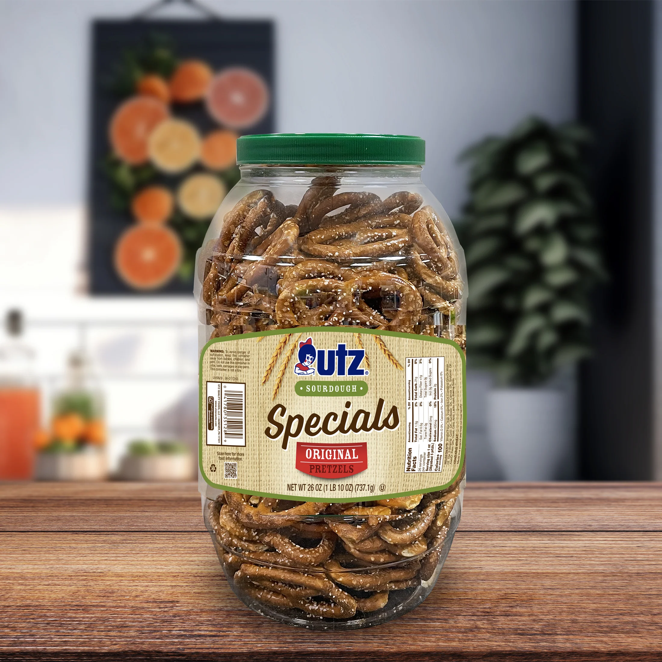 Utz Original Sourdough Specials Pretzels Barrel - Image 2