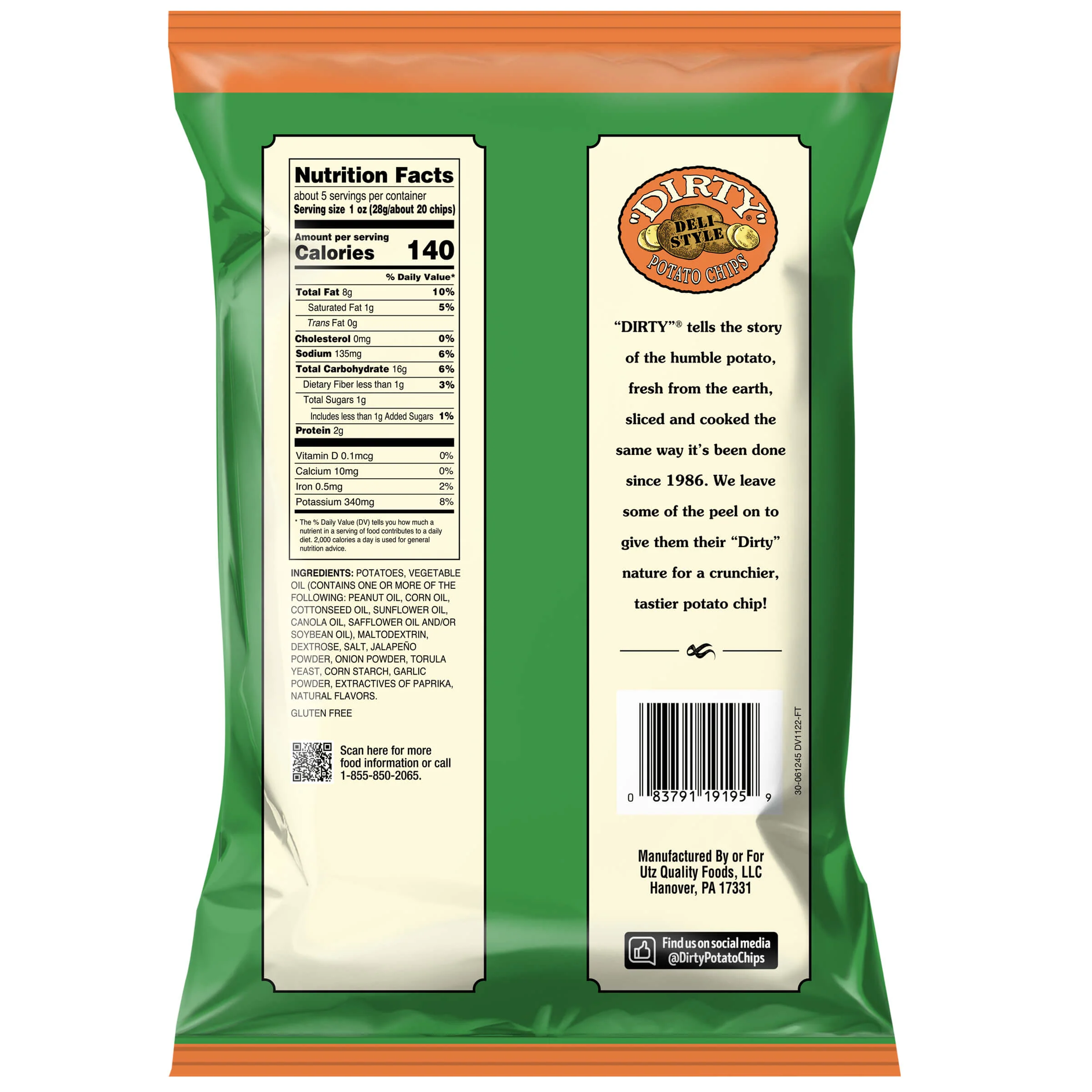 Dirty Kettle Style Potato Chips Jalapeno Heat - Image 7