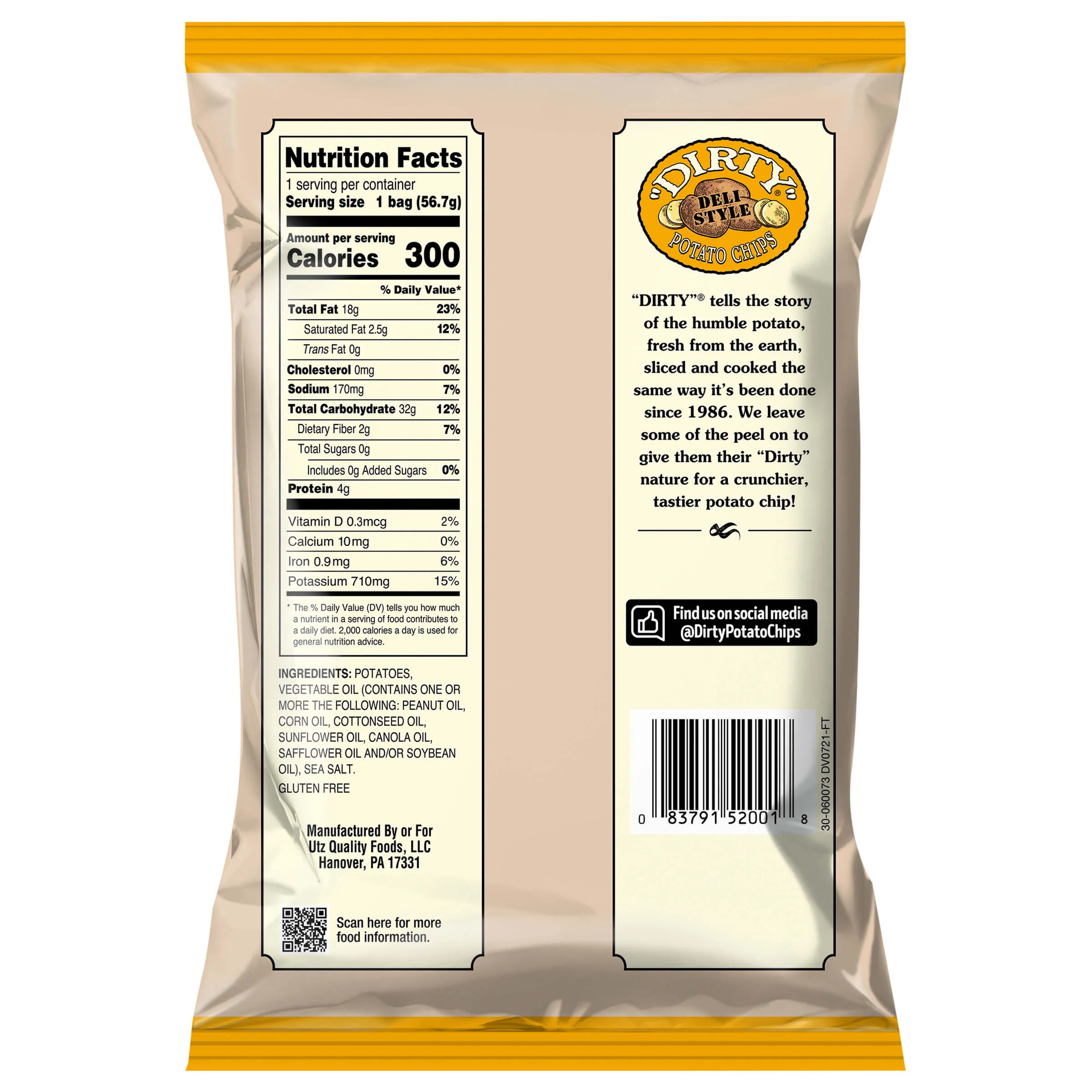Dirty Kettle Style Potato Chips Sea Salted - Image 9