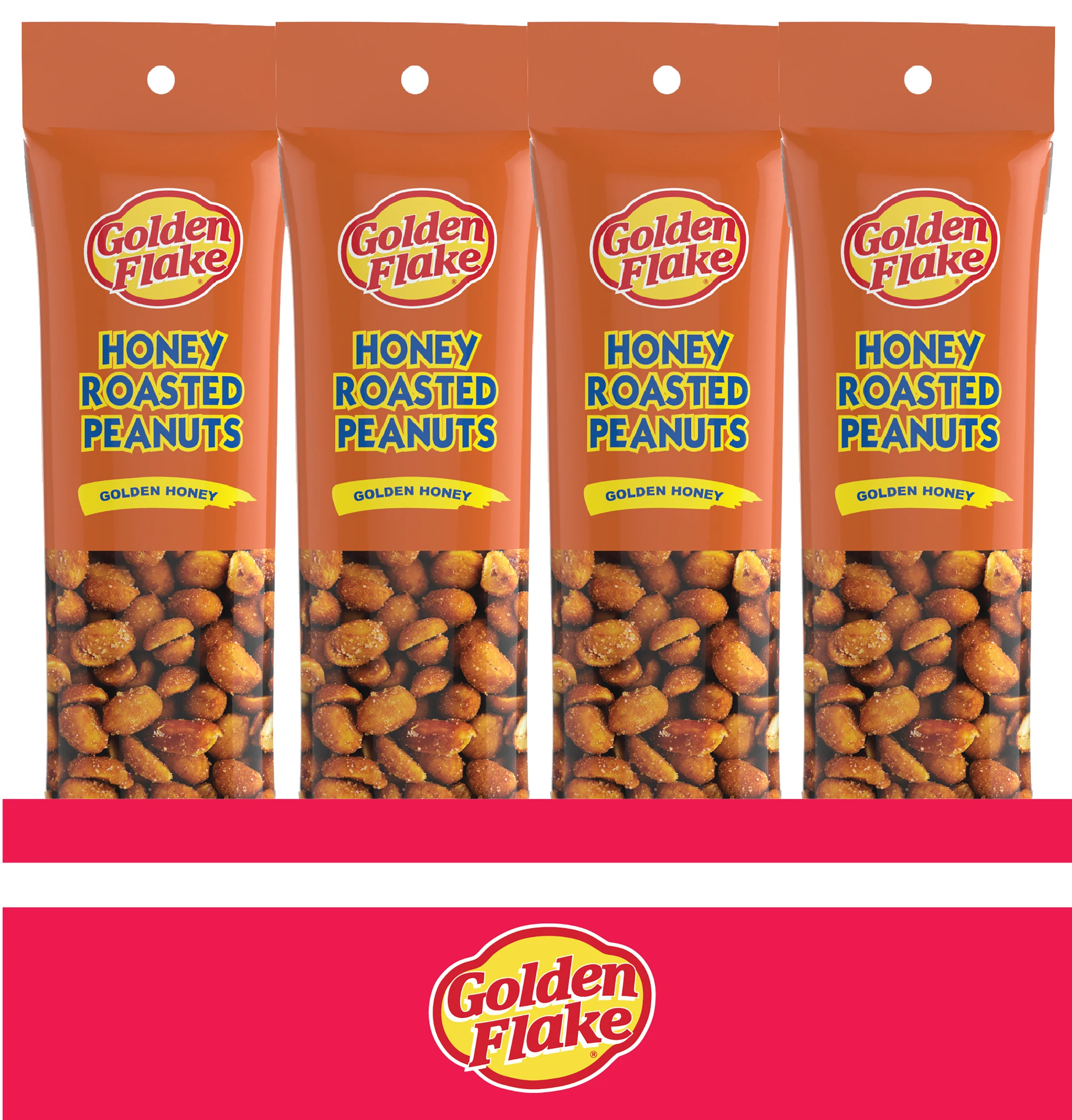 Golden Flake Honey Roasted Peanuts – Sweet & Crunchy Perfection (2.5oz Bags) - Image 2
