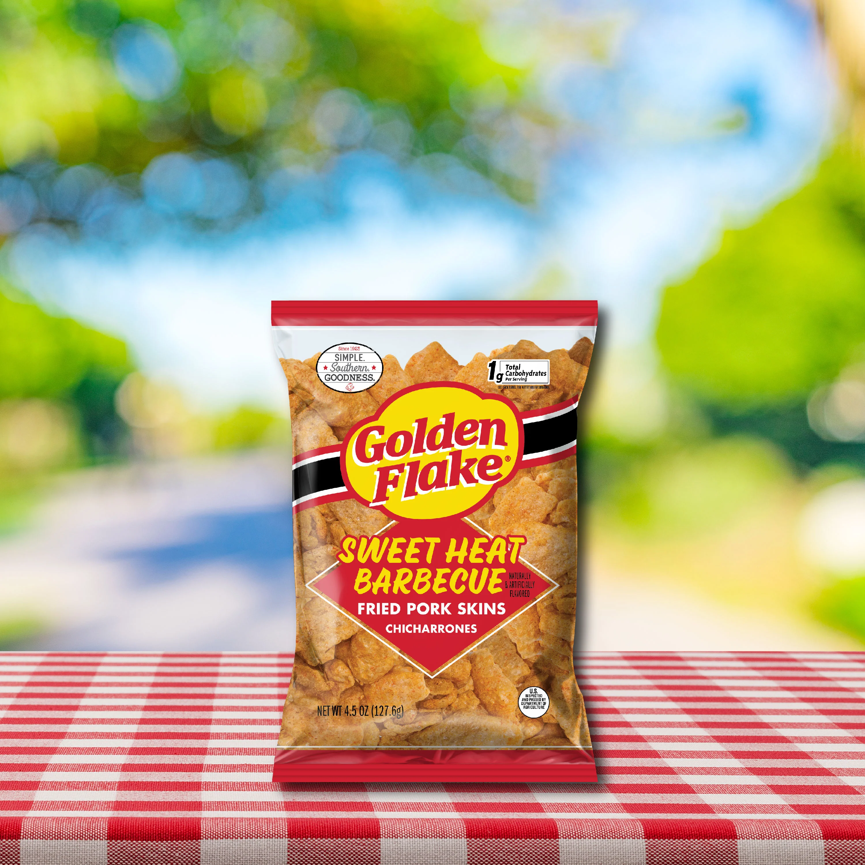 Golden Flake Sweet Heat Barbecue Fried Pork Skins - Image 5