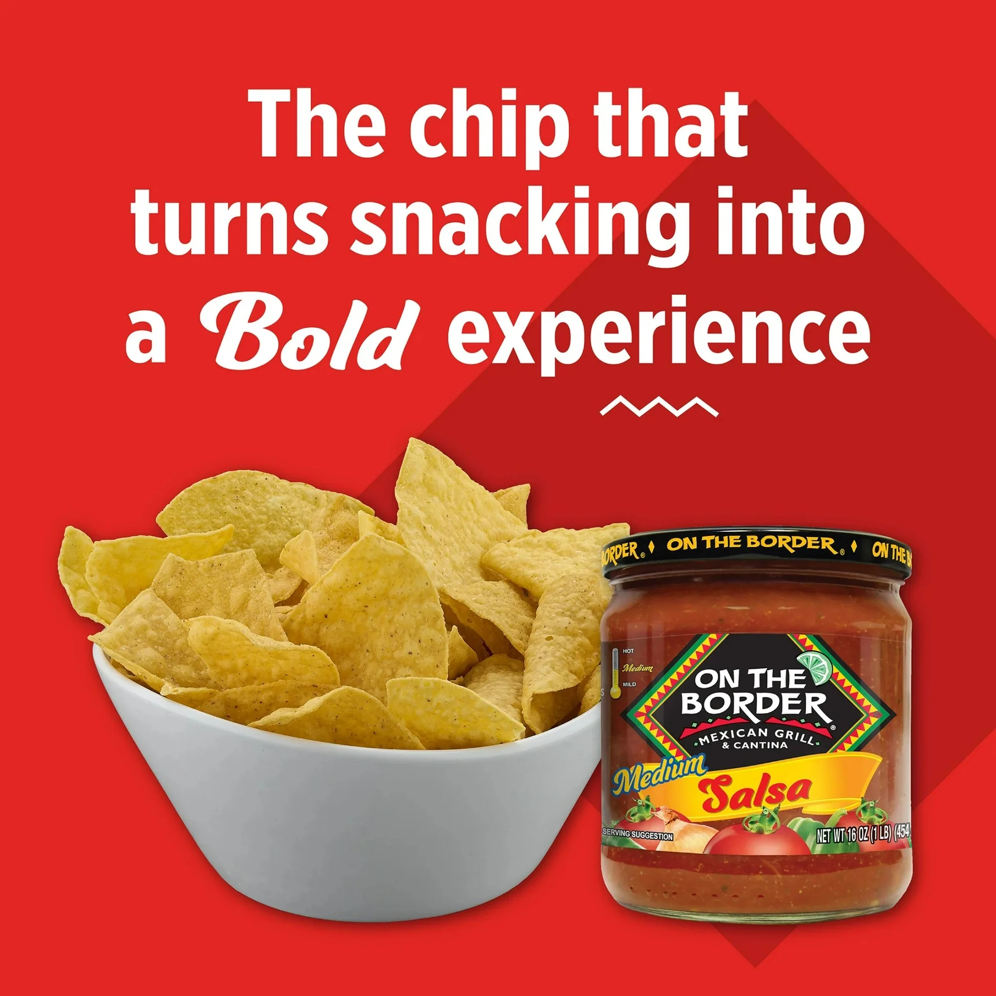 On The Border Lightly Salted Cafe Style Tortilla Chips - Image 5