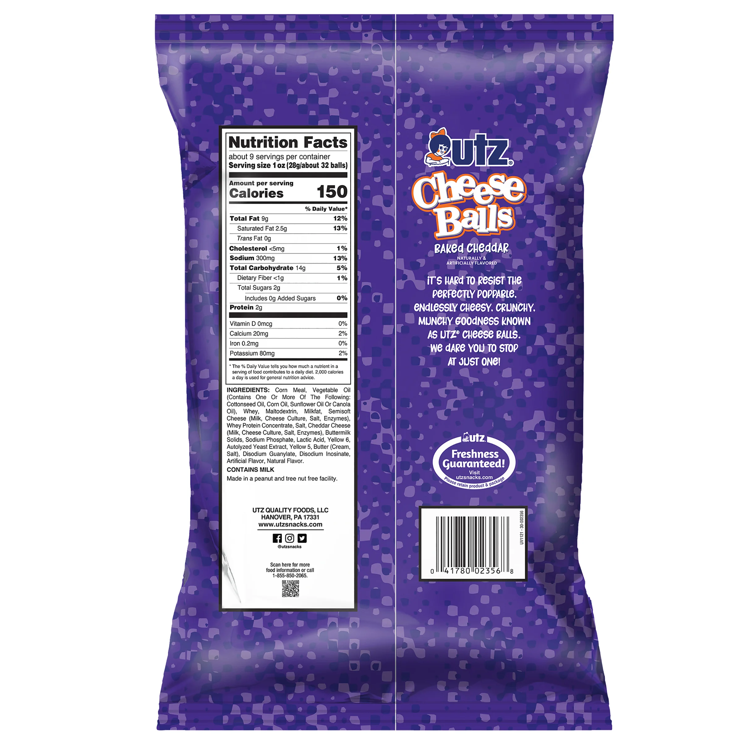 Utz Cheddar Cheese Balls - Image 5