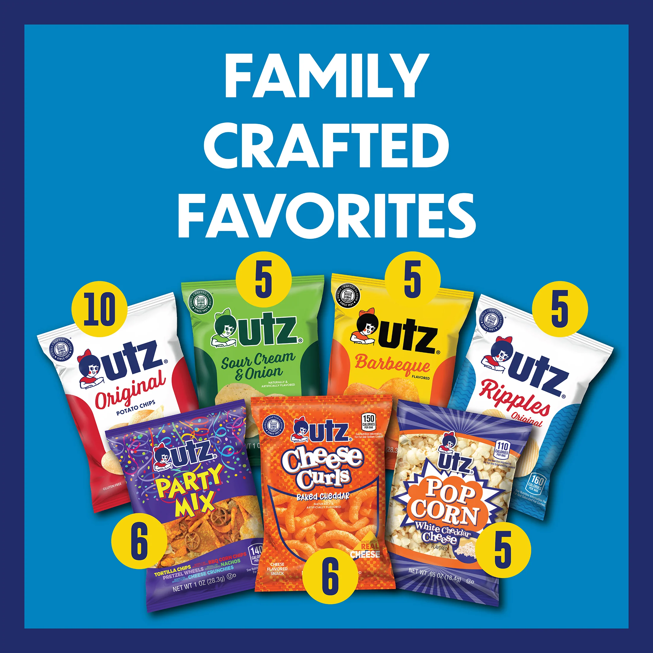 Utz Snack Variety Pack 42 Count Box - 1 oz. Bags - Image 6