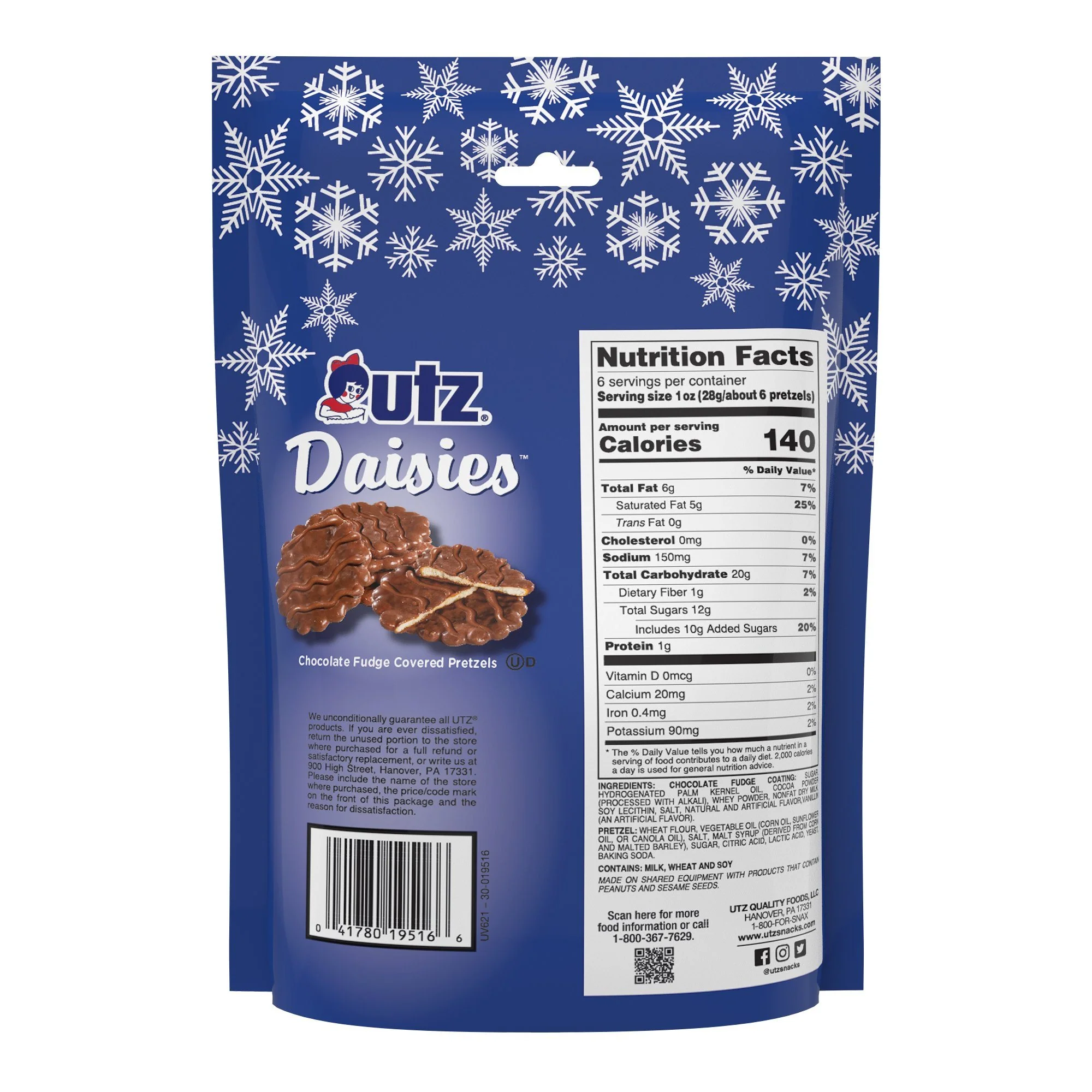 Utz Chocolate Fudge Covered Pretzel Daisies - Image 4
