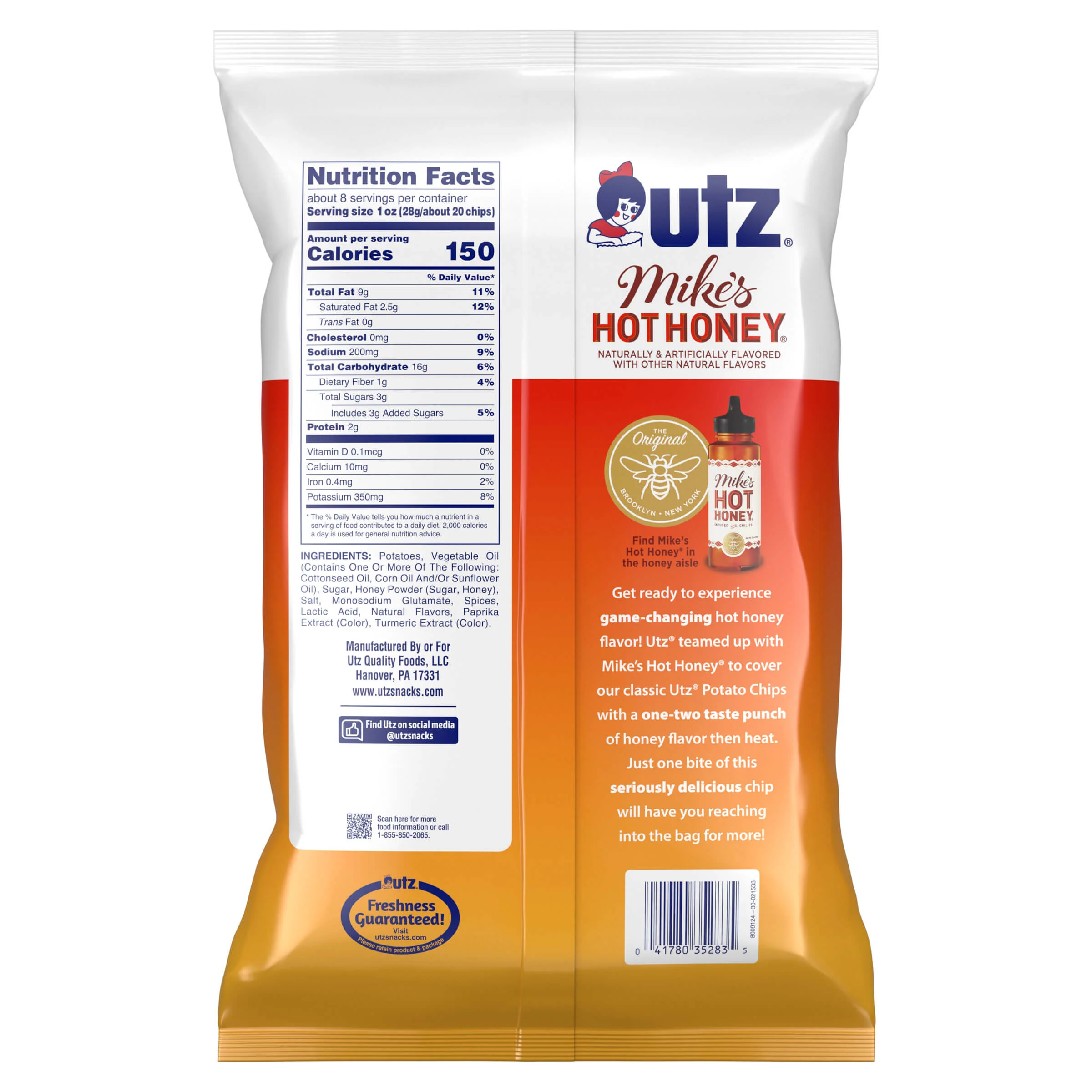 Utz Mike's Hot Honey Potato Chips - Image 6