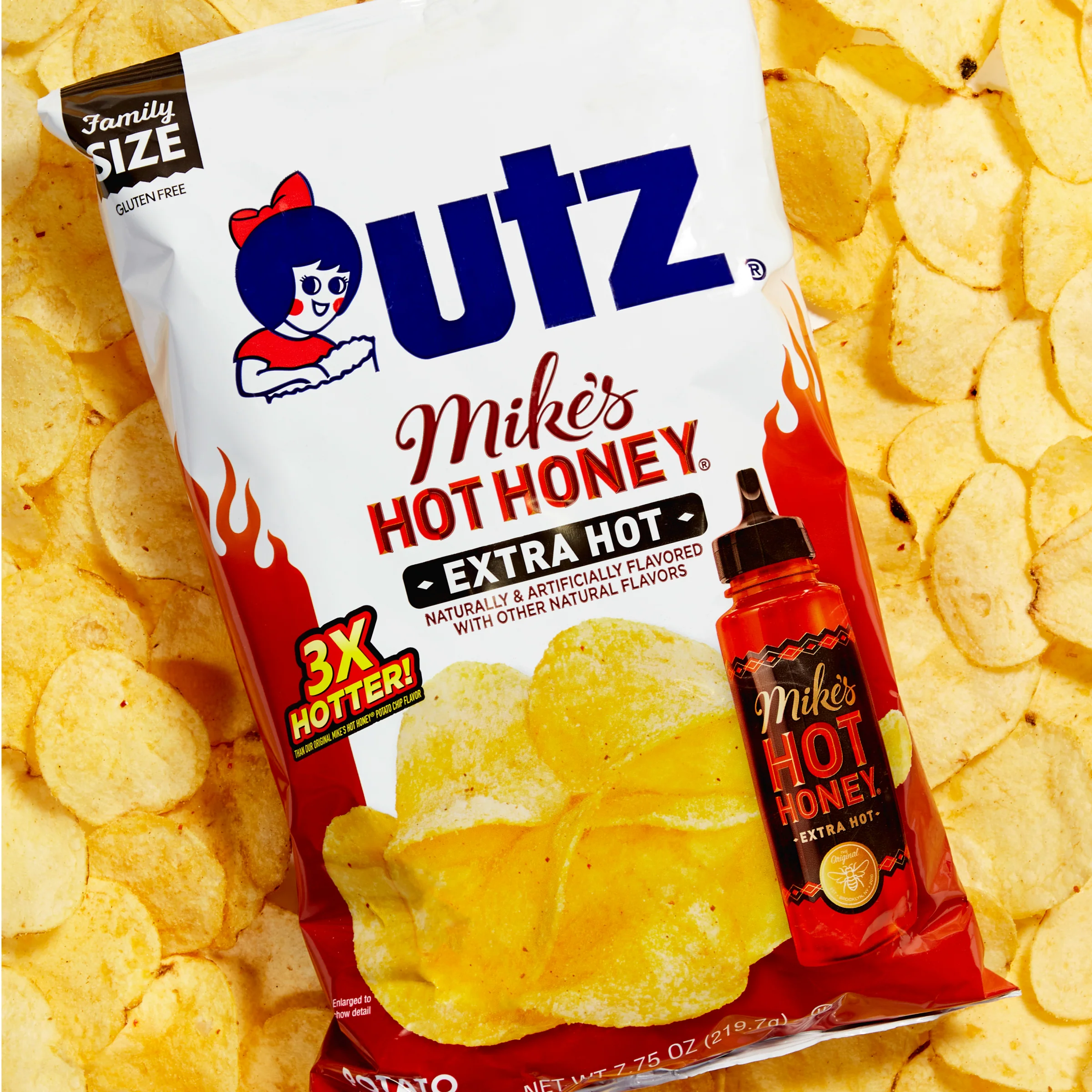 Utz Mike's Extra Hot Honey Potato Chips - Image 3