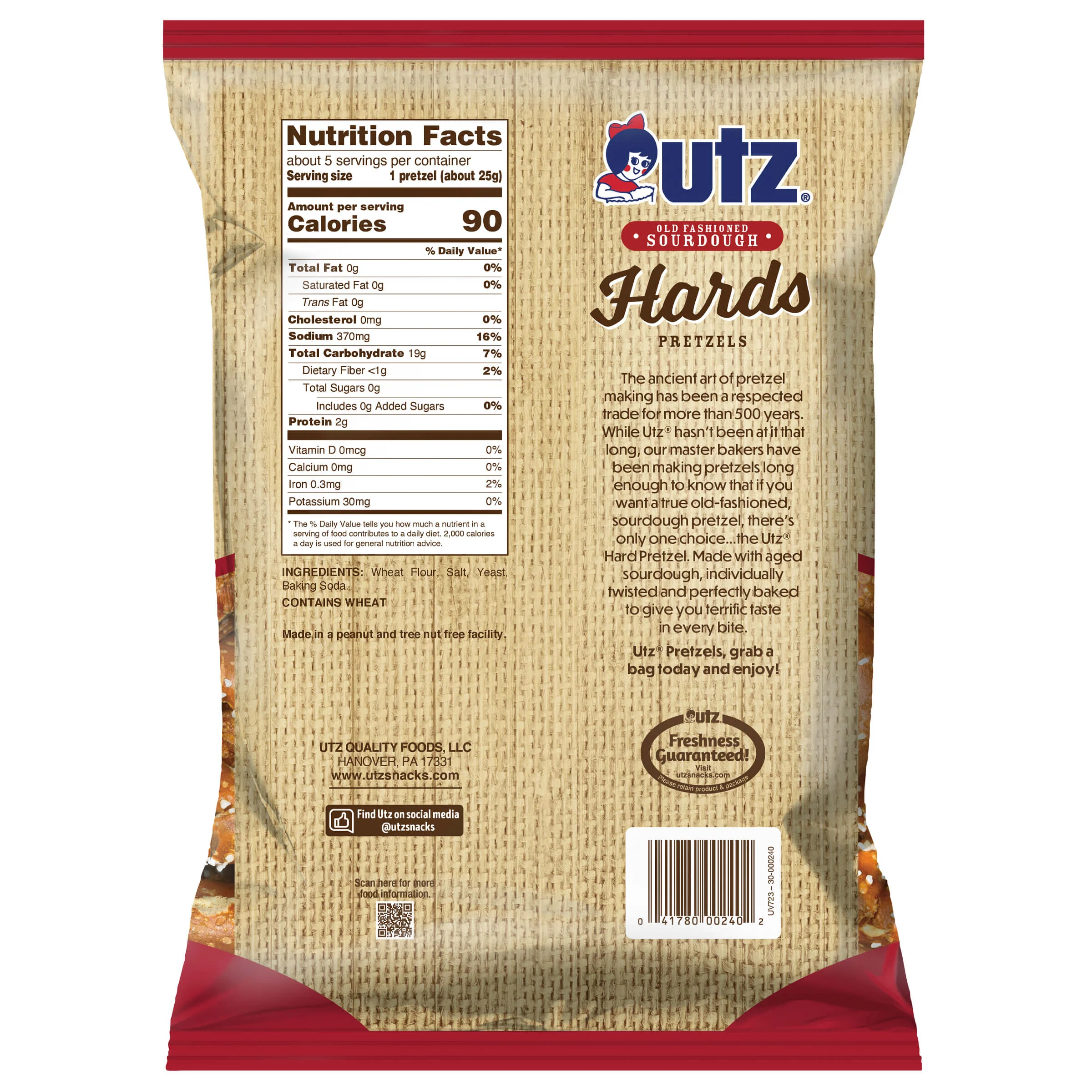 Utz Old Fashioned Sourdough Hards Pretzels - Image 6