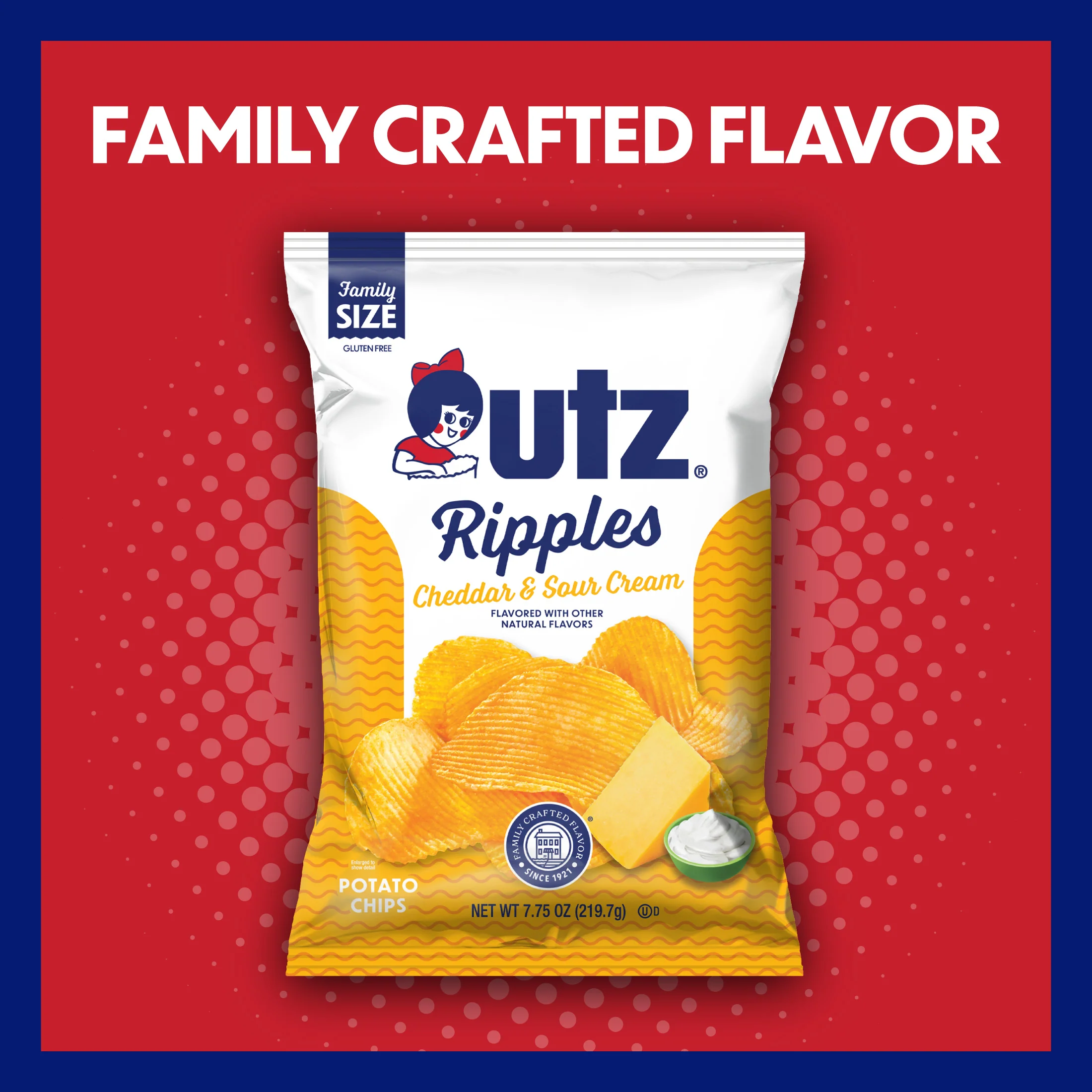 Utz Cheddar & Sour Cream Potato Chips - Image 3