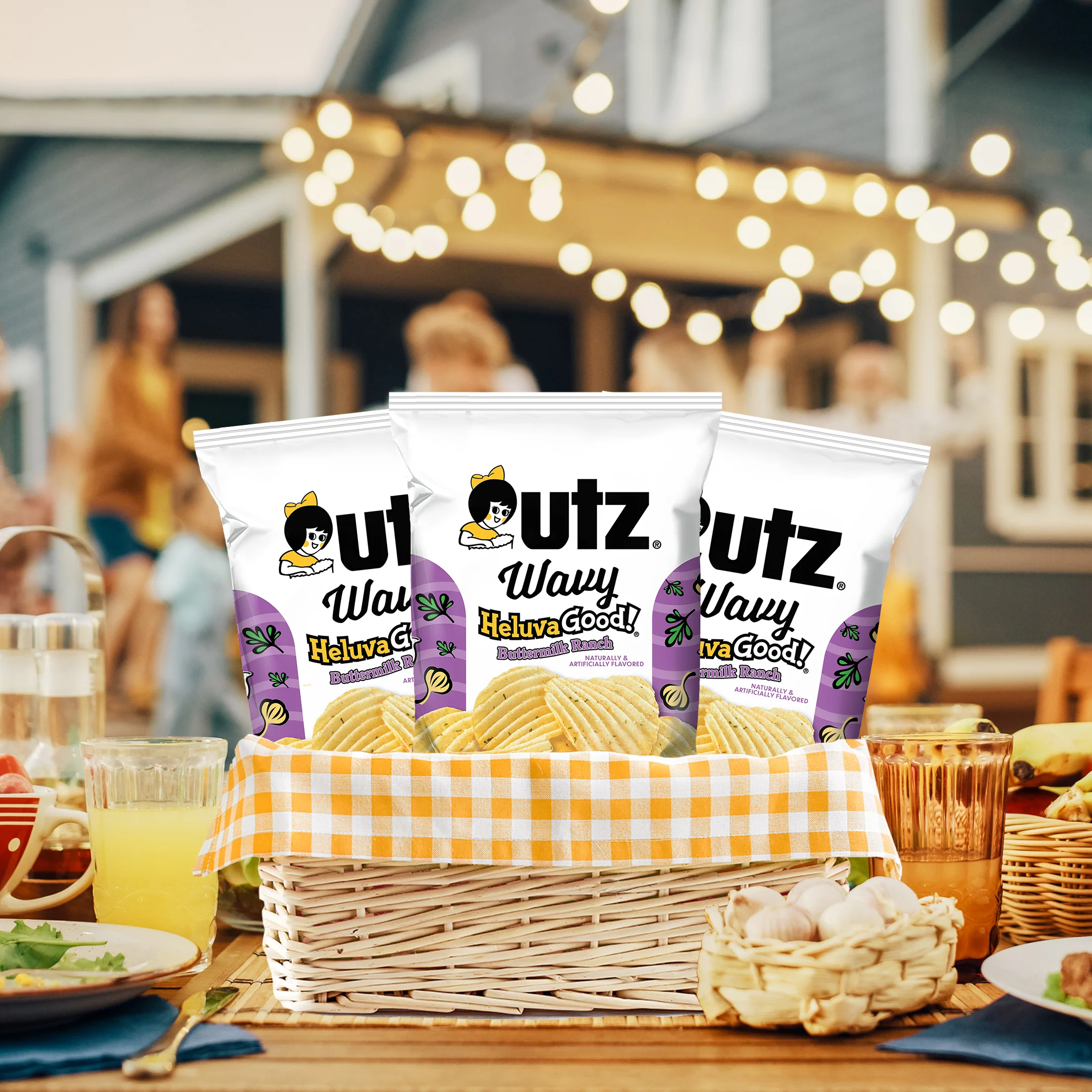 Utz Wavy Buttermilk Ranch Flavored Potato Chips - Image 8